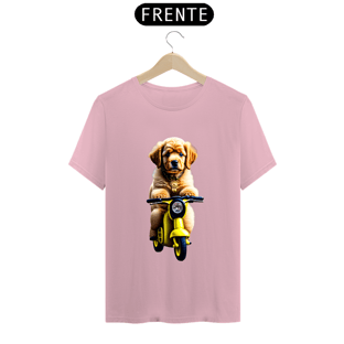 Nome do produtoCamiseta t-shirt clássic com cachorro na motoka