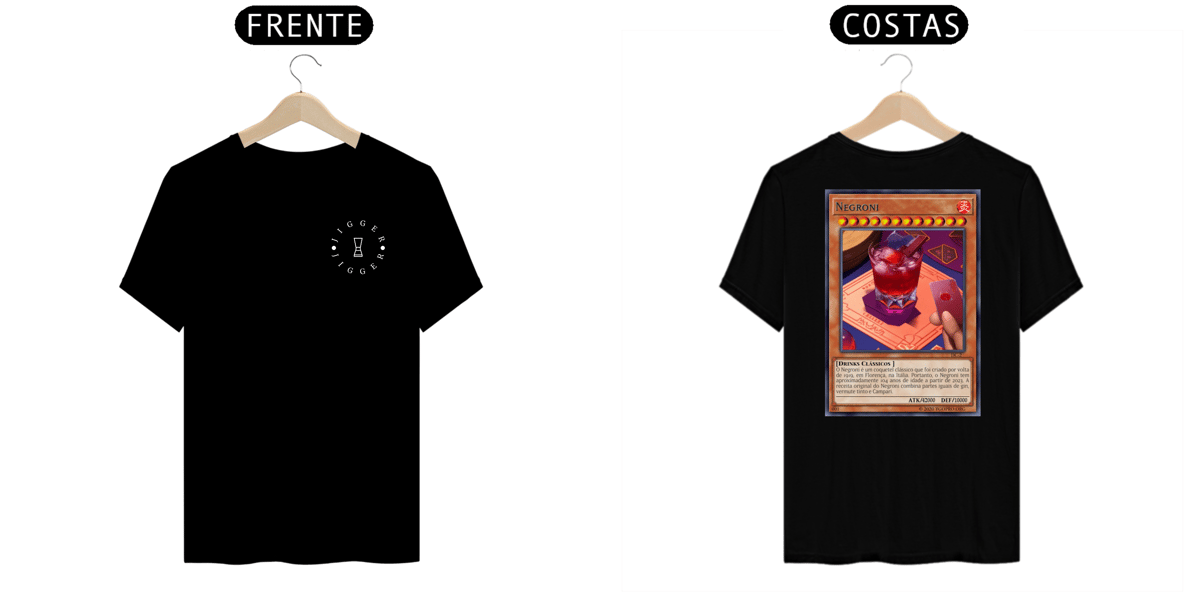 Nome do produto: Camiseta Carta Yu-Gi-Oh Negroni