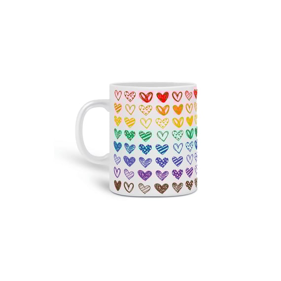Caneca - Color Hearts