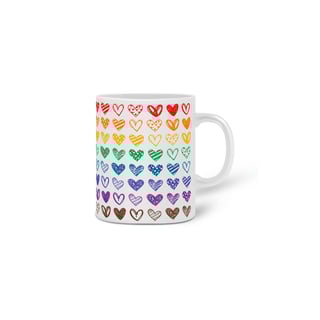 Nome do produto Caneca - Color Hearts