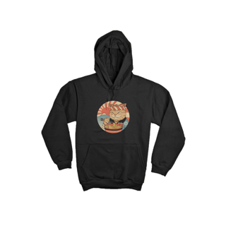 Nome do produto Moletom Canguru Gato Samurai