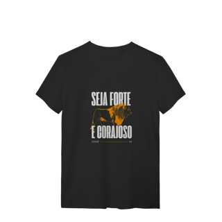 Nome do produto Camiseta WIZE WEAR “Seja Forte e Corajoso” – Atitude e Inspiração em Cada Detalhe