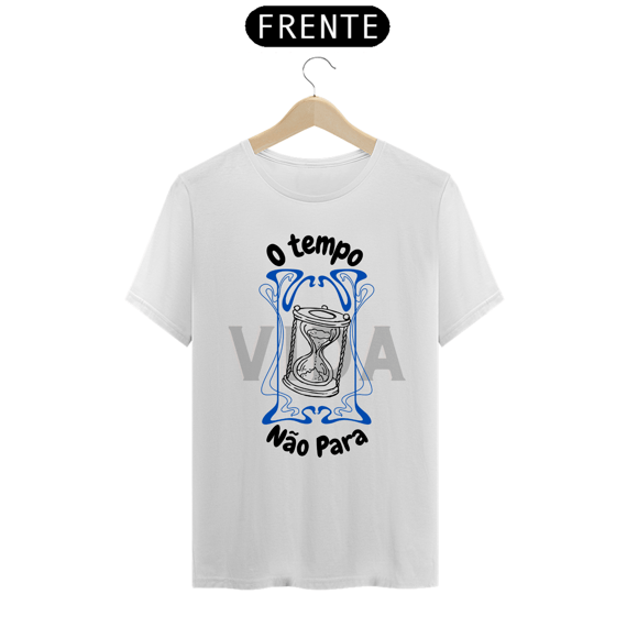 Camiseta O Tempo Não Para