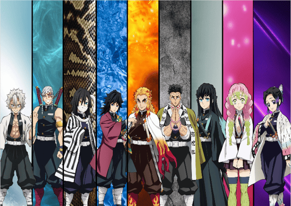 Poster Demon Slayer - Hashiras