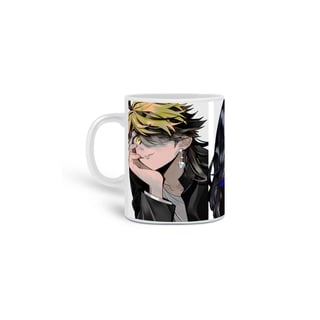 Caneca branca personalizada - Tokyo Revengers - Baji - Kazutora - Chifuyu