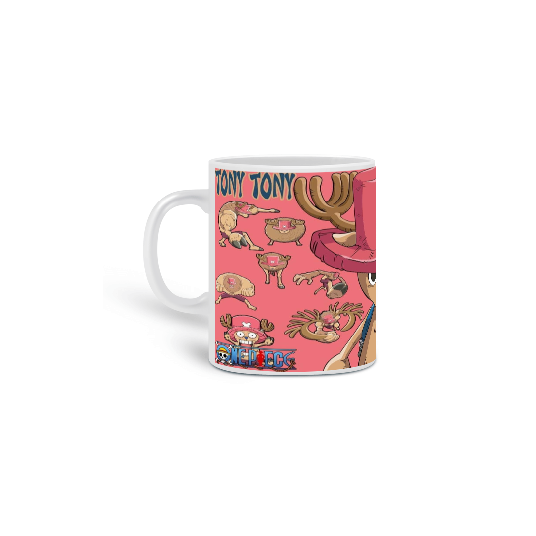 Caneca Branca One Piece - Tony Tony Choper