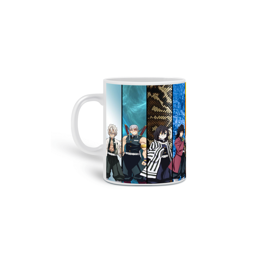 Caneca Branca Demon Slayer: Hashira