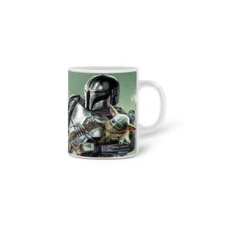 Caneca Branca personalizada - Star Wars The Mandalorian