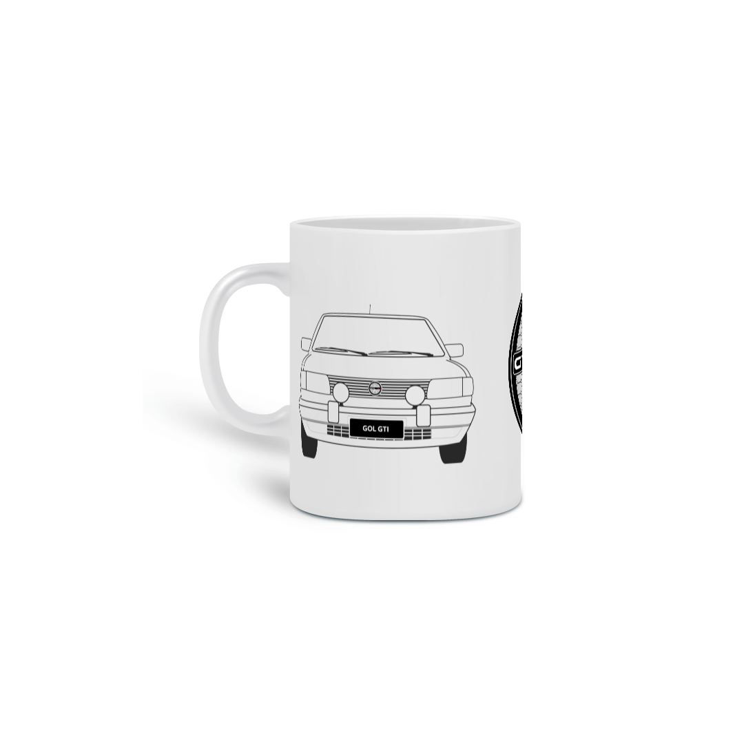 Nome do produto: CANECA GTI QUADRADO COM LOGO COLMEIA