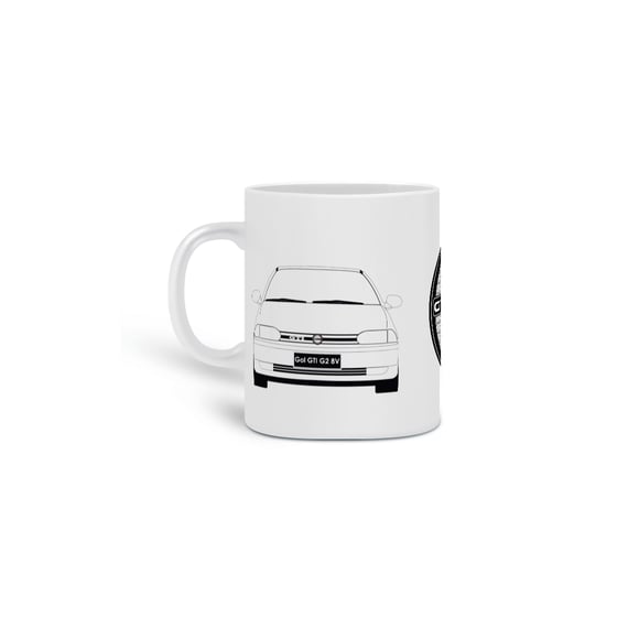 CANECA GTI G2 8V COM LOGO COLMEIA