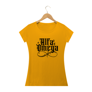 Nome do produto Camiseta feminina básica - Alfa e omega