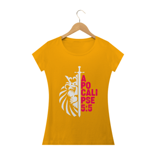 Nome do produto Camiseta feminina básica - Apocalipse 5:5