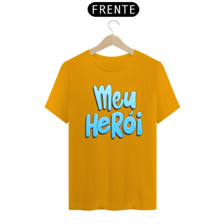 Nome do produto Camiseta masculina básica - dia dos pais - meu herói - arte azul