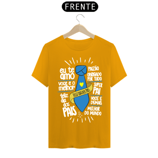 Nome do produto Camiseta masculina básica - dia dos pais - feliz dia dos pais - arte letras brancas