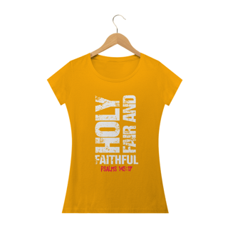 Nome do produto Camiseta feminina básica - Holy fair and faithful