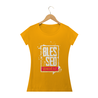 Nome do produto Camiseta feminina básica - Blessed