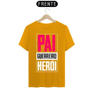 Nome do produto Camiseta masculina básica - dia dos pais - Pai-guerreiro-herói