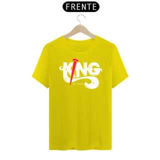 Nome do produto Camiseta masculina básica - King - arte branca