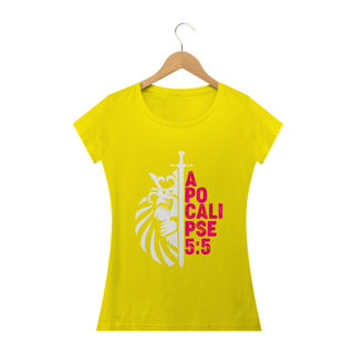 Nome do produto Camiseta feminina básica - Apocalipse 5:5