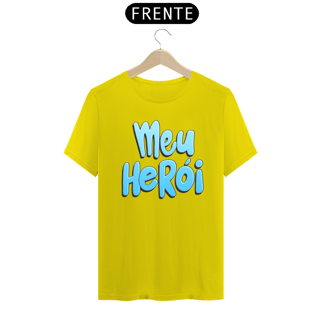 Nome do produto Camiseta masculina básica - dia dos pais - meu herói - arte azul