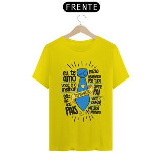 Nome do produto Camiseta masculina básica - dia dos pais - feliz dia dos pais - arte letra preta