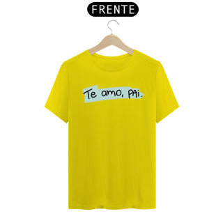 Nome do produto Camiseta masculina básica - dia dos pais - te amo pai - arte azul