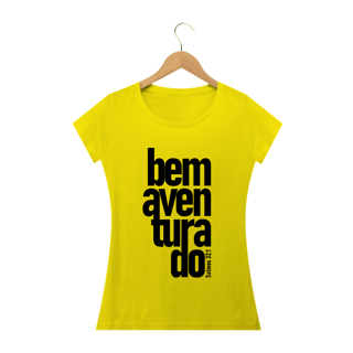 Nome do produto Camiseta feminina básica - Bem aventurado