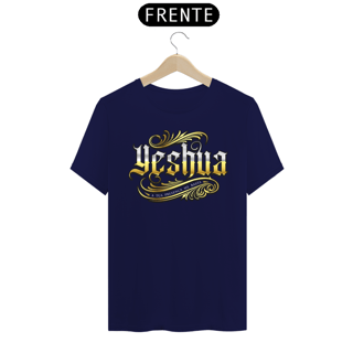 Nome do produto Camiseta masculina básica - Yeshua 3 - arte dourada
