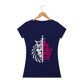 Nome do produto Camiseta feminina básica - Apocalipse 5:5