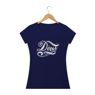 Nome do produto Camisa básica feminina - Deus