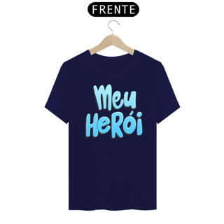 Nome do produto Camiseta masculina básica - dia dos pais - meu herói - arte azul