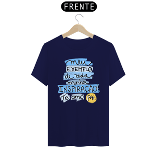 Nome do produto Camiseta masculina básica - dia dos pais - meu exemplo - arte azul