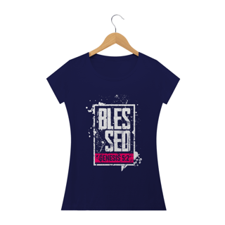 Nome do produto Camiseta feminina básica - Blessed