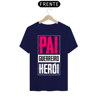 Nome do produto Camiseta masculina básica - dia dos pais - Pai-guerreiro-herói