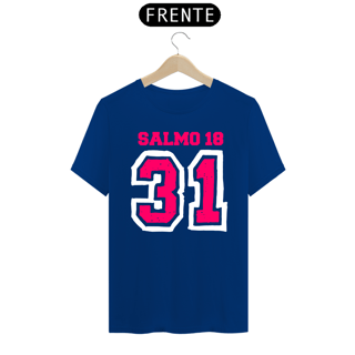 Nome do produto Camiseta masculina básica - Salmo 18:31