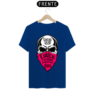 Nome do produto Camiseta masculina básica - Lucas 12:20