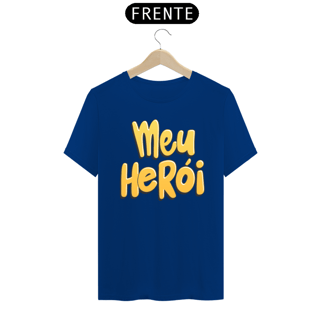 Nome do produto Camiseta masculina básica - dia dos pais - meu herói
