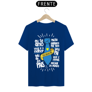 Nome do produto Camiseta masculina básica - dia dos pais - feliz dia dos pais - arte letras brancas