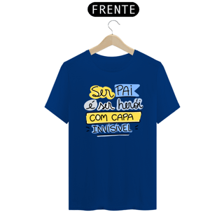Nome do produto Camiseta masculina básica - dia dos pais - ser pai é ser herói