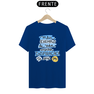 Nome do produto Camiseta masculina básica - dia dos pais - meu exemplo - arte azul