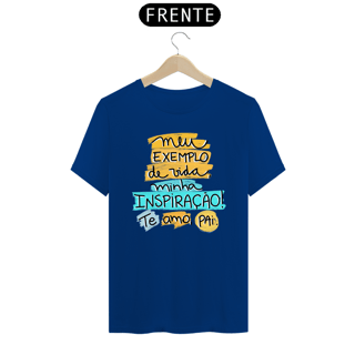 Nome do produto Camiseta masculina básica - dia dos pais - meu exemplo - arte amarela e azul