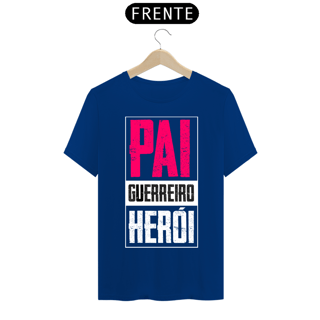Nome do produto Camiseta masculina básica - dia dos pais - Pai-guerreiro-herói