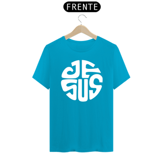 Nome do produto Camiseta masculina básica - Jesus - arte branca