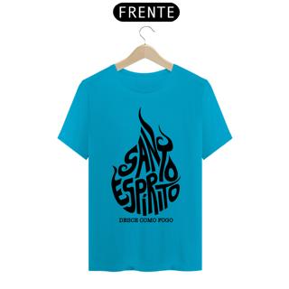 Nome do produto Camiseta masculina básica - Santo Espírito - arte preta