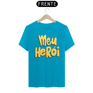 Nome do produto Camiseta masculina básica - dia dos pais - meu herói