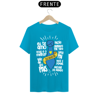Nome do produto Camiseta masculina básica - dia dos pais - feliz dia dos pais - arte letras brancas