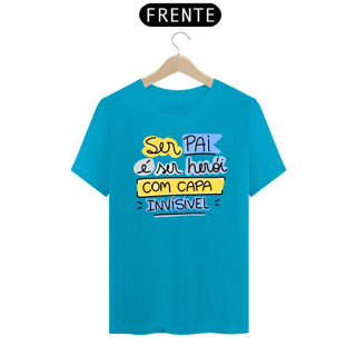 Nome do produto Camiseta masculina básica - dia dos pais - ser pai é ser herói