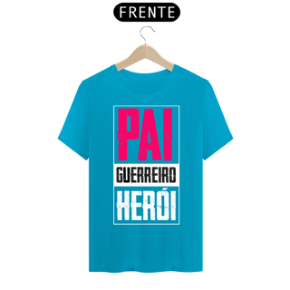 Nome do produto Camiseta masculina básica - dia dos pais - Pai-guerreiro-herói