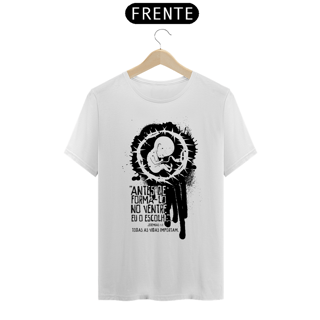 Camiseta masculina básica - Antes de formá-lo - arte preta