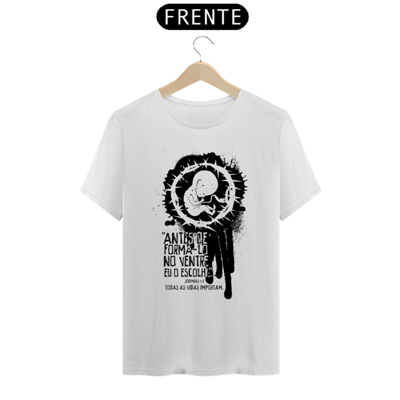Camiseta masculina básica - Antes de formá-lo - arte preta